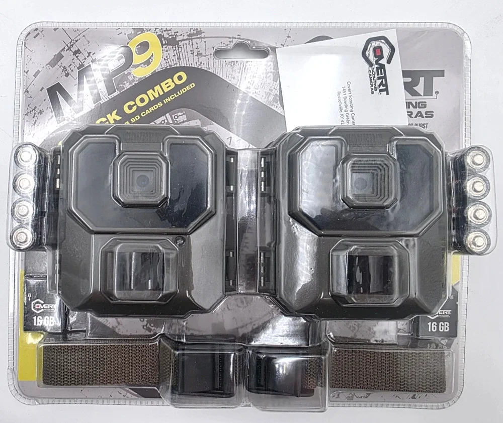 Covert Scouting Cameras MP9 2-Pack Bundle with batteries & memory card